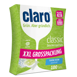 Ekologiškos indaplovių tabletės CLARO Classic 100vnt